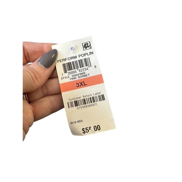 Club Room Pink & Blue Check Print Long Sleeve Button Down Shirt Men's 3XL New - Picture 6 of 7